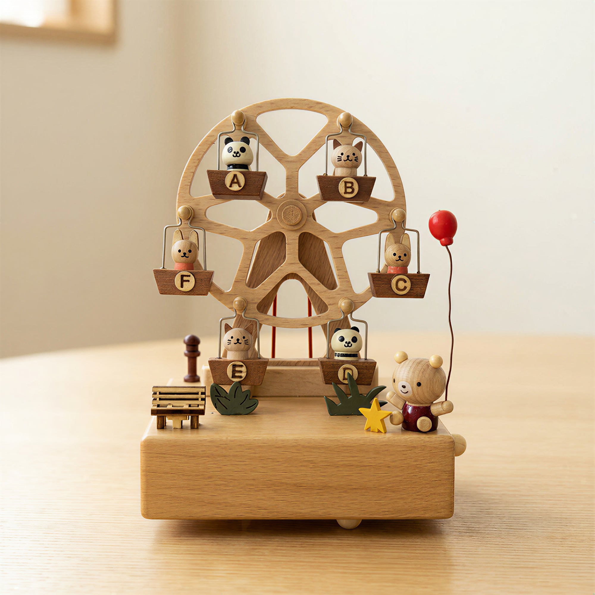 Forest Animals Ferris Wheel Music Box