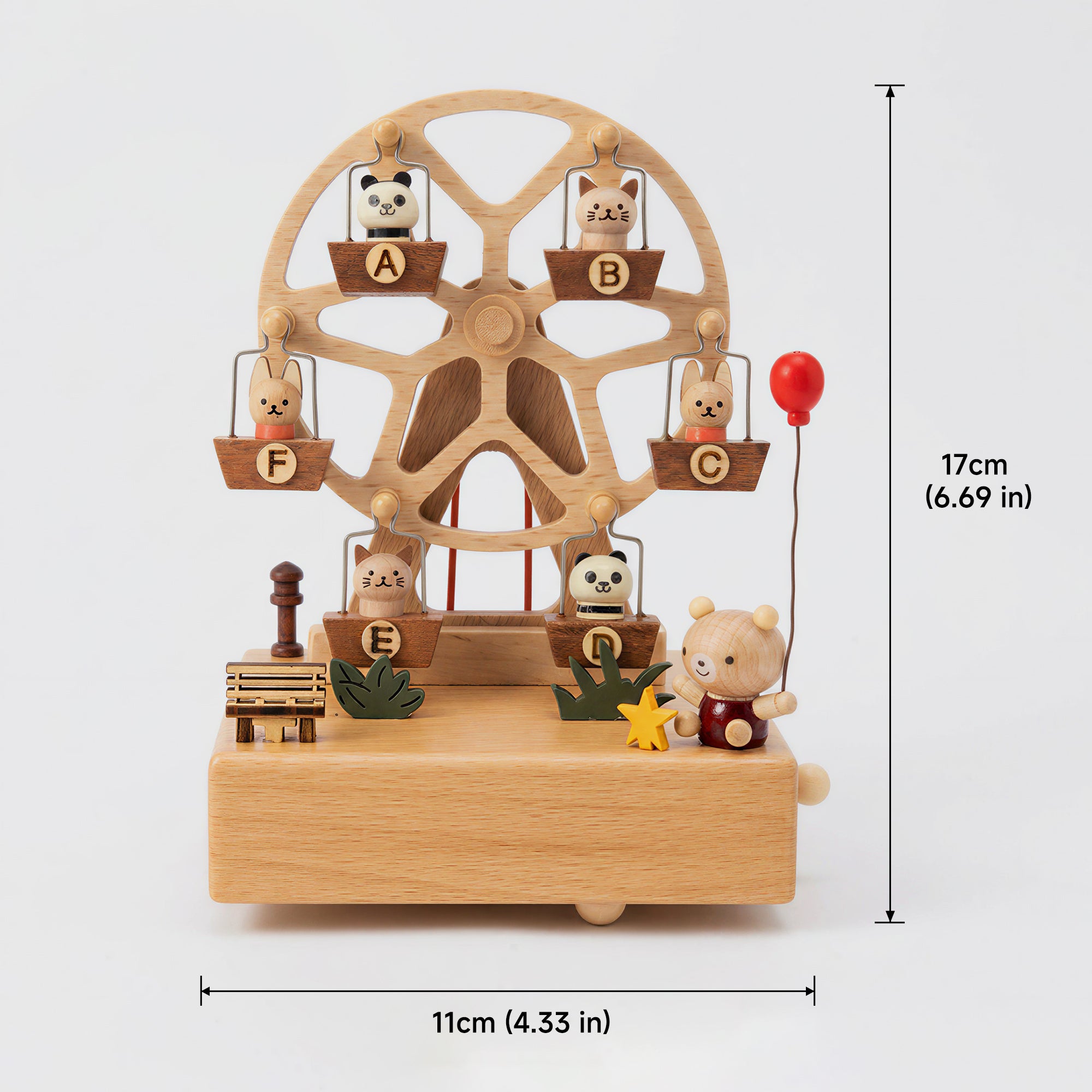 Forest Animals Ferris Wheel Music Box