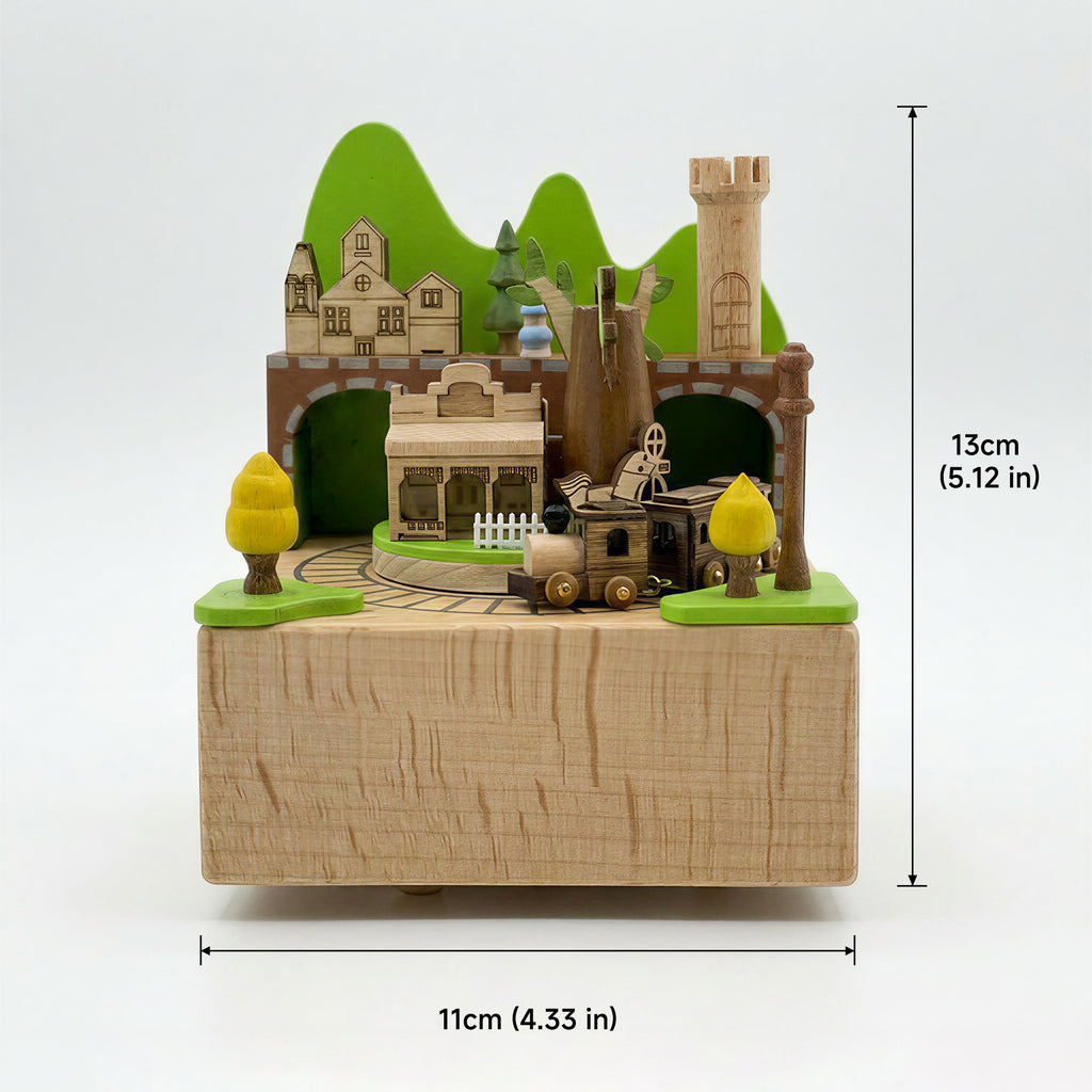 Spinning Mini Train Music Box