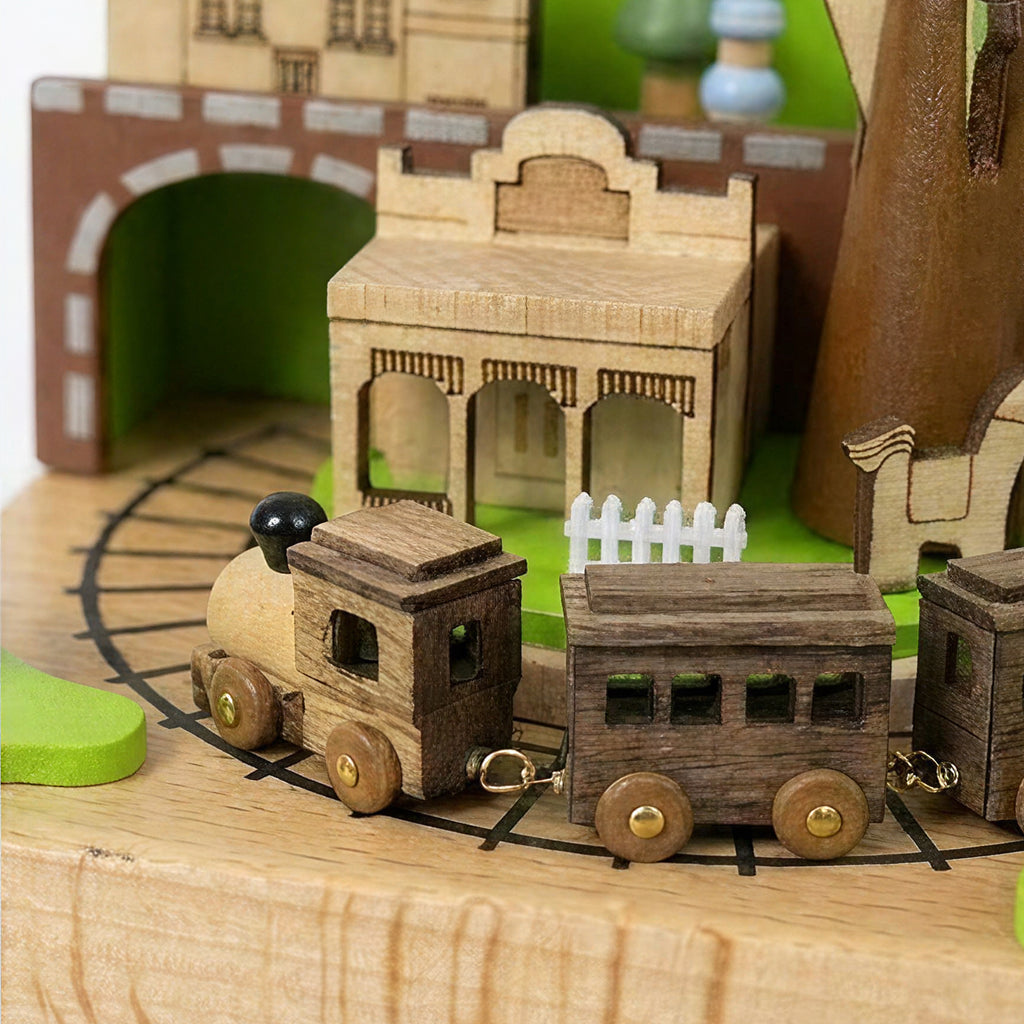 Spinning Mini Train Music Box