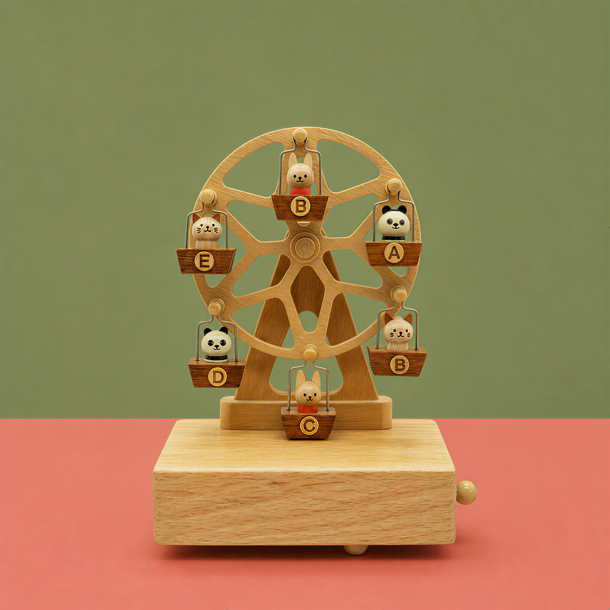 Forest Animals Ferris Wheel Music Box